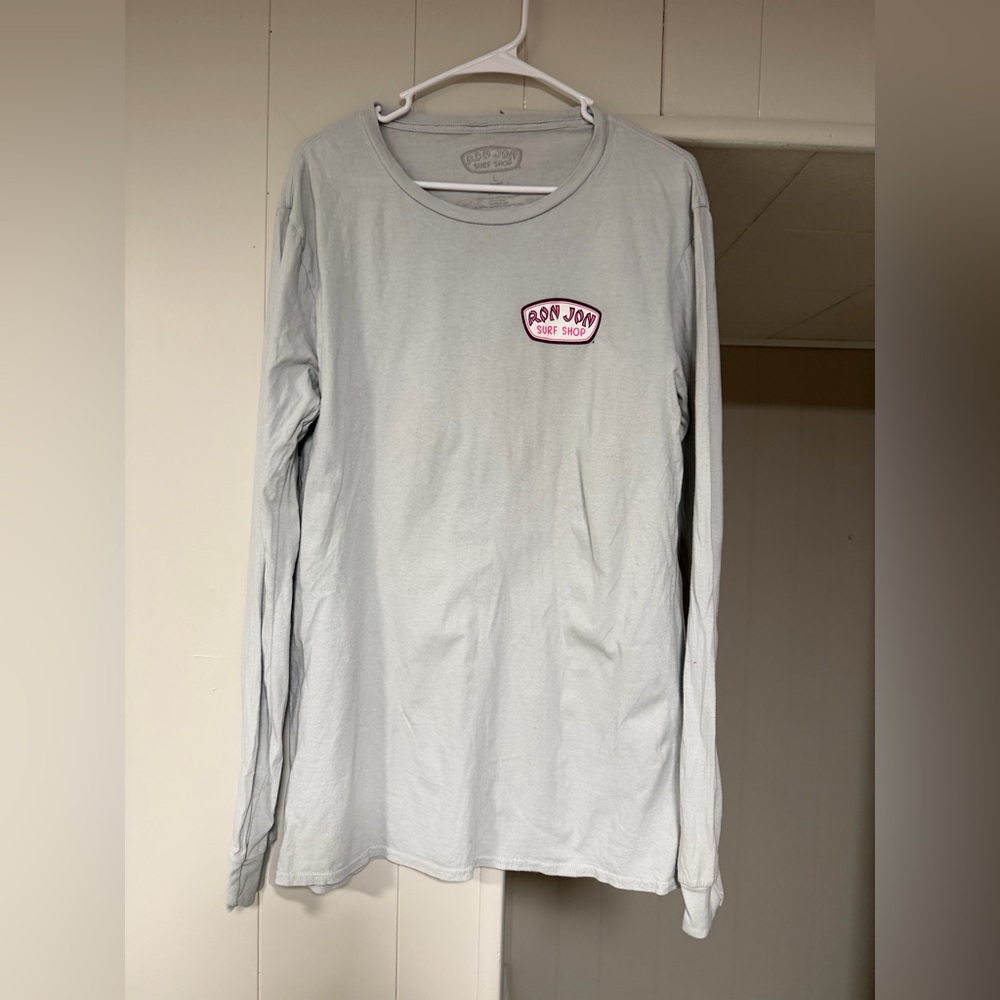Light Blue Ron Jon Long Sleeve Tee